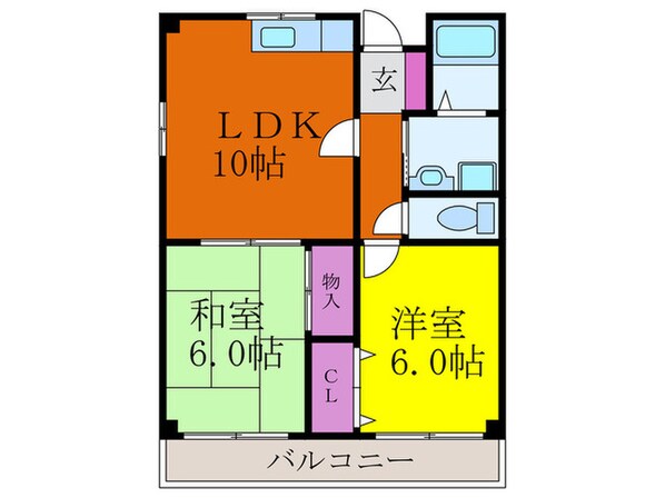 グランシャリオ千里丘の物件間取画像